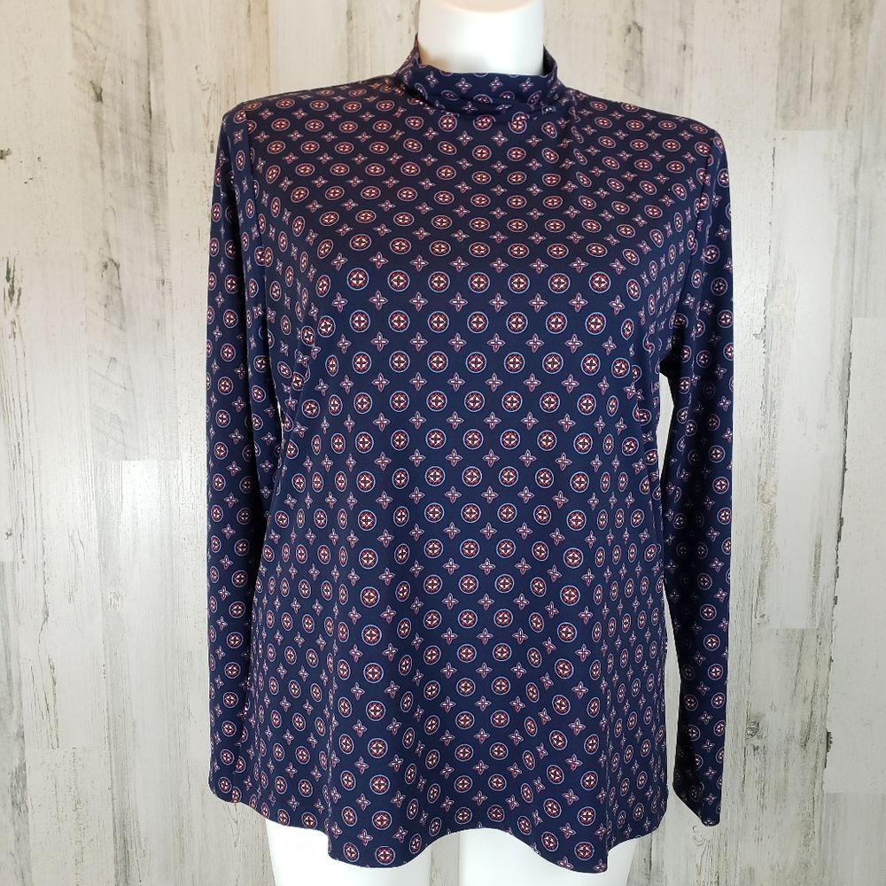 Appleseed's Mock Neck Top Sz XL